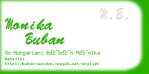 monika buban business card